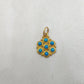 Antique Style 18k Yellow Gold Pendant With Stone