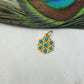 Antique Style 18k Yellow Gold Pendant With Stone
