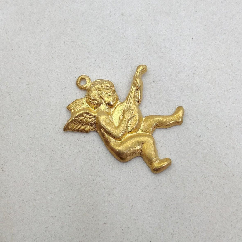 18k Gold Baby Angel Charm Baby pendant