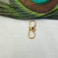 18 Carat Gold Gem Studded S-Clasp  Findings 18mm