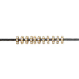 4MM 14k Yellow Gold Pave Diamond Wheel Spacer Beads - SAR Gems