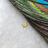 18 Carat Gold Wheel Gold Spacer Bead Jewelry Supplies Sold Pack of 4