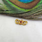 15X7mm 18 Carat Gold Ruby S Hook Clasp Lock