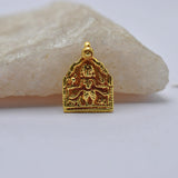 18k Solid Yellow Gold Indian Goddess Durga Pendant
