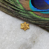 18K Solid Yellow Gold-Plated Spacer Bead Cap 2x8.5mm