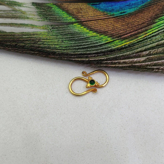 16X9mm 18KT Gold S-Clasp Closure for Jewelry Finding