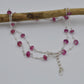 Sterling Silver Ruby Beaded Chain Necklace - Sar Gems