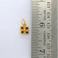 Hydro Sapphire 18K Yellow Gold Charm Pendant