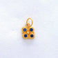 Hydro Sapphire 18K Yellow Gold Charm Pendant