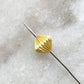 18k Yellow Gold Fluted Roundel Beads