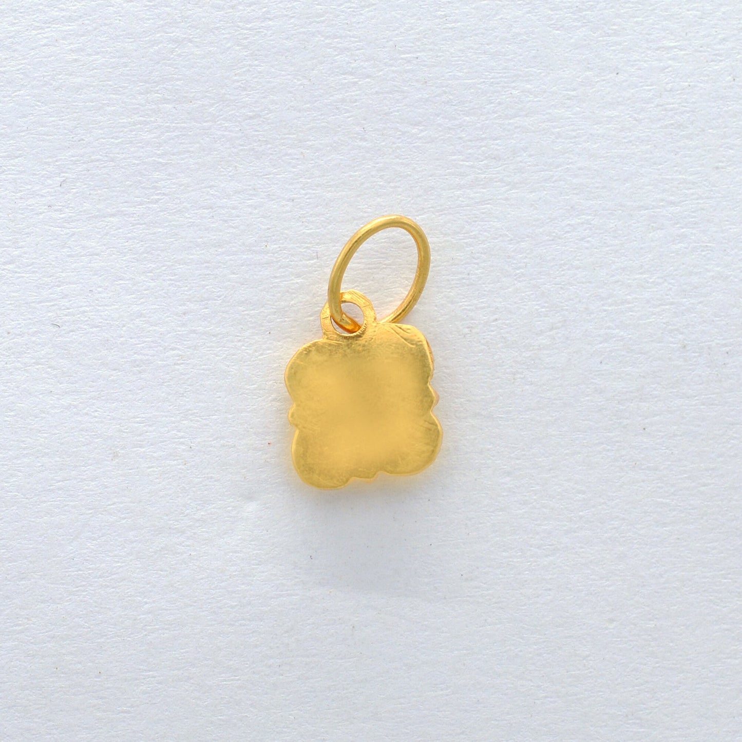 Hydro Sapphire 18K Yellow Gold Charm Pendant