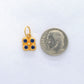 Hydro Sapphire 18K Yellow Gold Charm Pendant