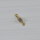 Marquise 14k Gold Charm Connector Jewelry Component Findings - SAR Gems