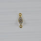 Marquise 14k Gold Charm Connector Jewelry Component Findings - SAR Gems