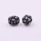 925 Sterling Silver Pave Diamond & Labradorite Beads