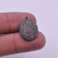 925 Sterling Silver Pave Diamond Pendant - SAR Gems