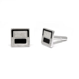925 Sterling Silver Cufflinks with CZ Stones - Sar Gems