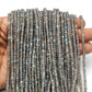 Natural Grey Labradorite Faceted Rondelle Gemstone Beads 13.5" - SAR Gems