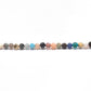 Natural Multi Gemstone Round Faceted Beads 12.5" Strand - SAR Gems