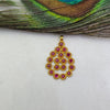 Victorian 18k Gold Hydro Ruby Pendant