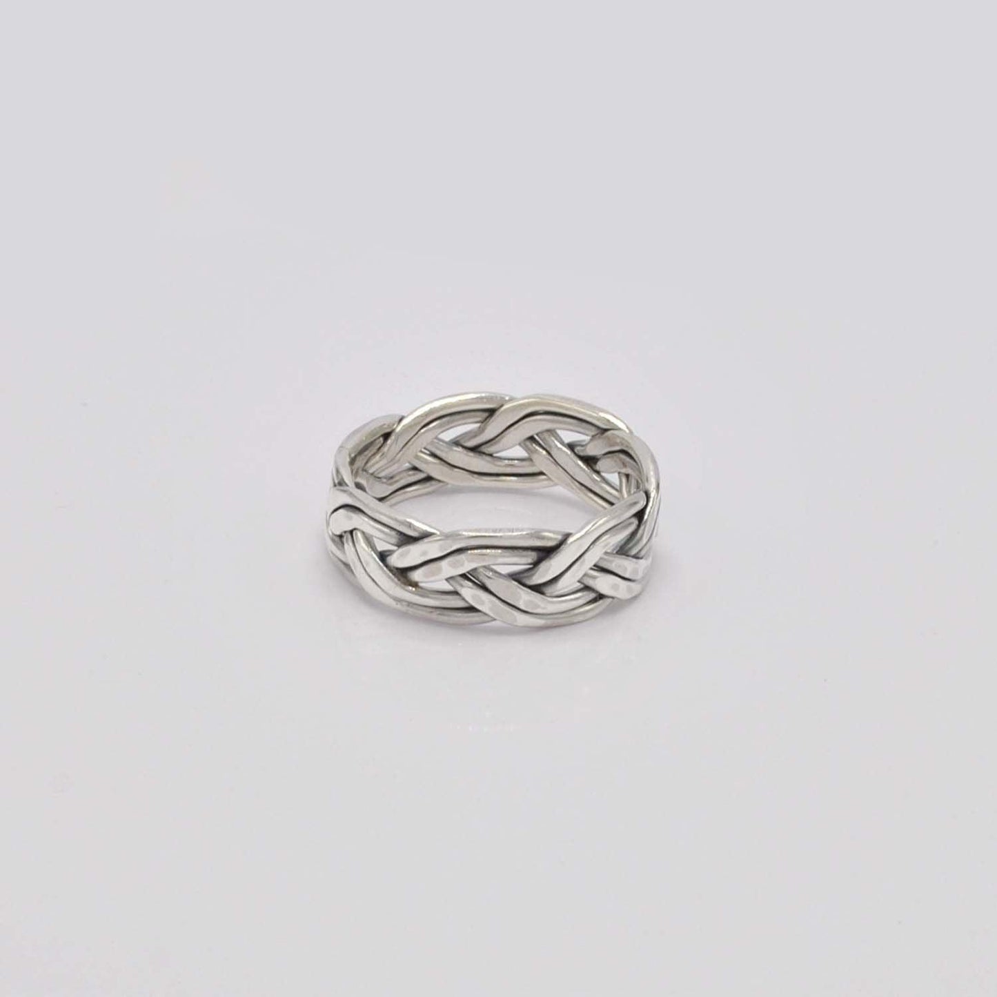 Silver Woven Ring Size 12 - SAR Gems