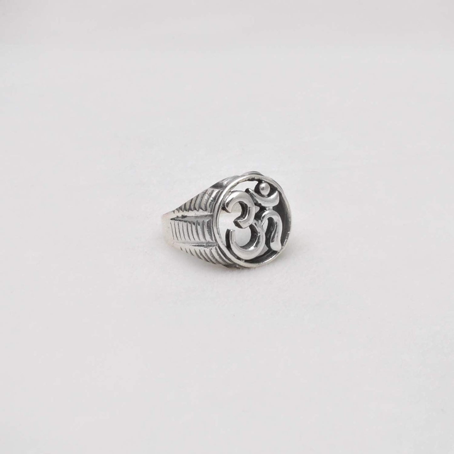 Silver Om Ring Size 10 Spiritual Jewelry - SAR Gems