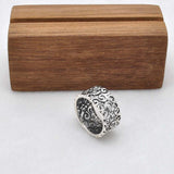 Filigree Silver Wide Band Ring Size 8 - SAR Gems