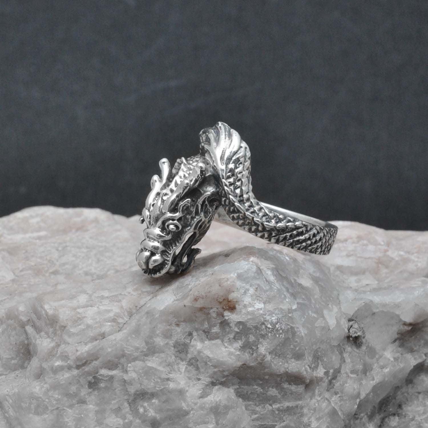 Sterling Silver Dragon Ring Size 9 Dragon Lovers! - SAR Gems