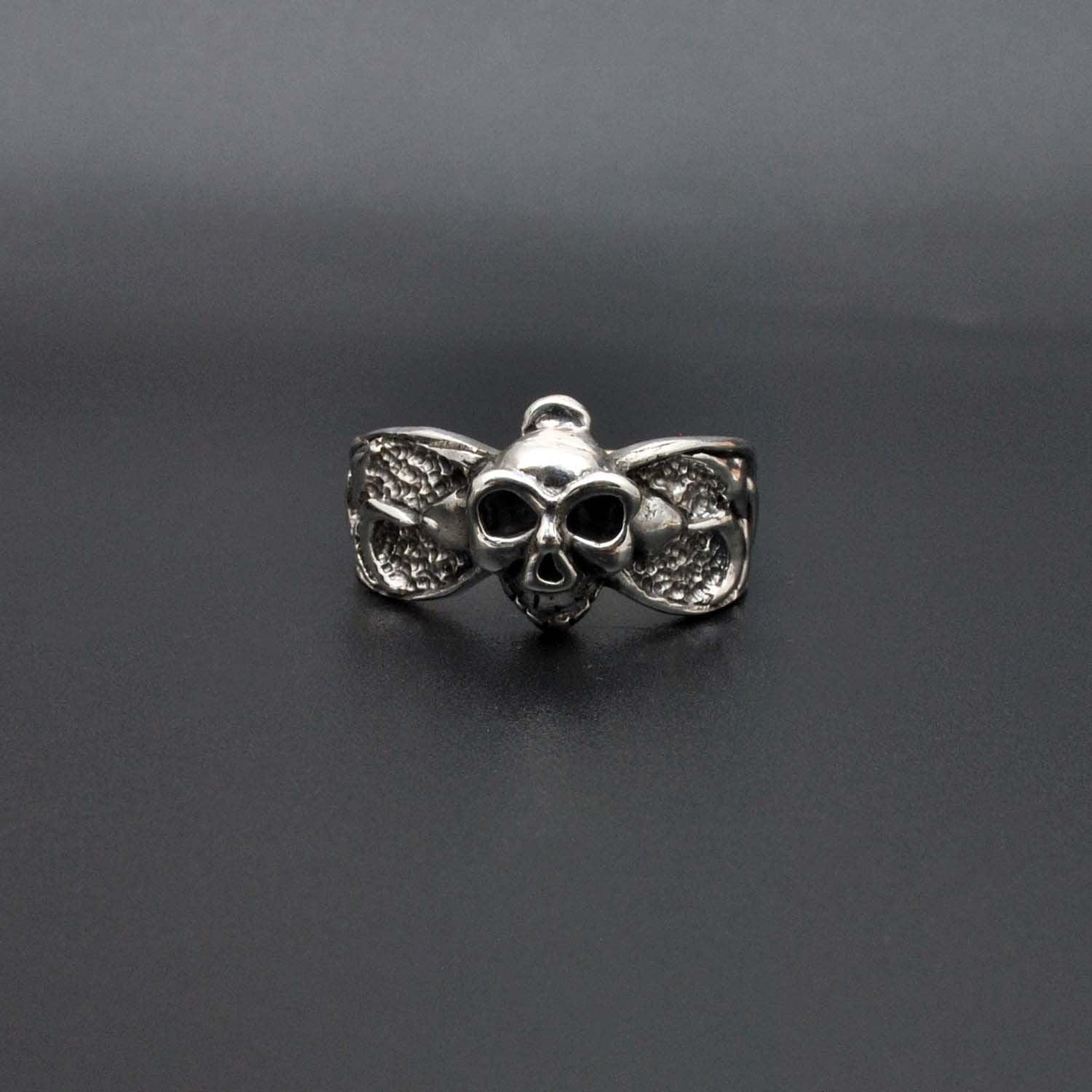 Halloween Sterling Silver Skull Ring Size 11 - SAR Gems