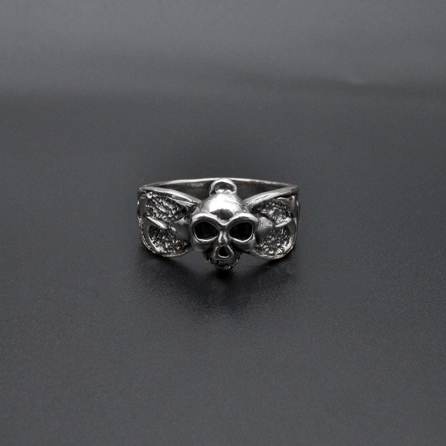 Halloween Sterling Silver Skull Ring Size 11 - SAR Gems