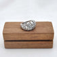 Floral Sterling Silver Handmade Dome Ring Size 6 - SAR Gems