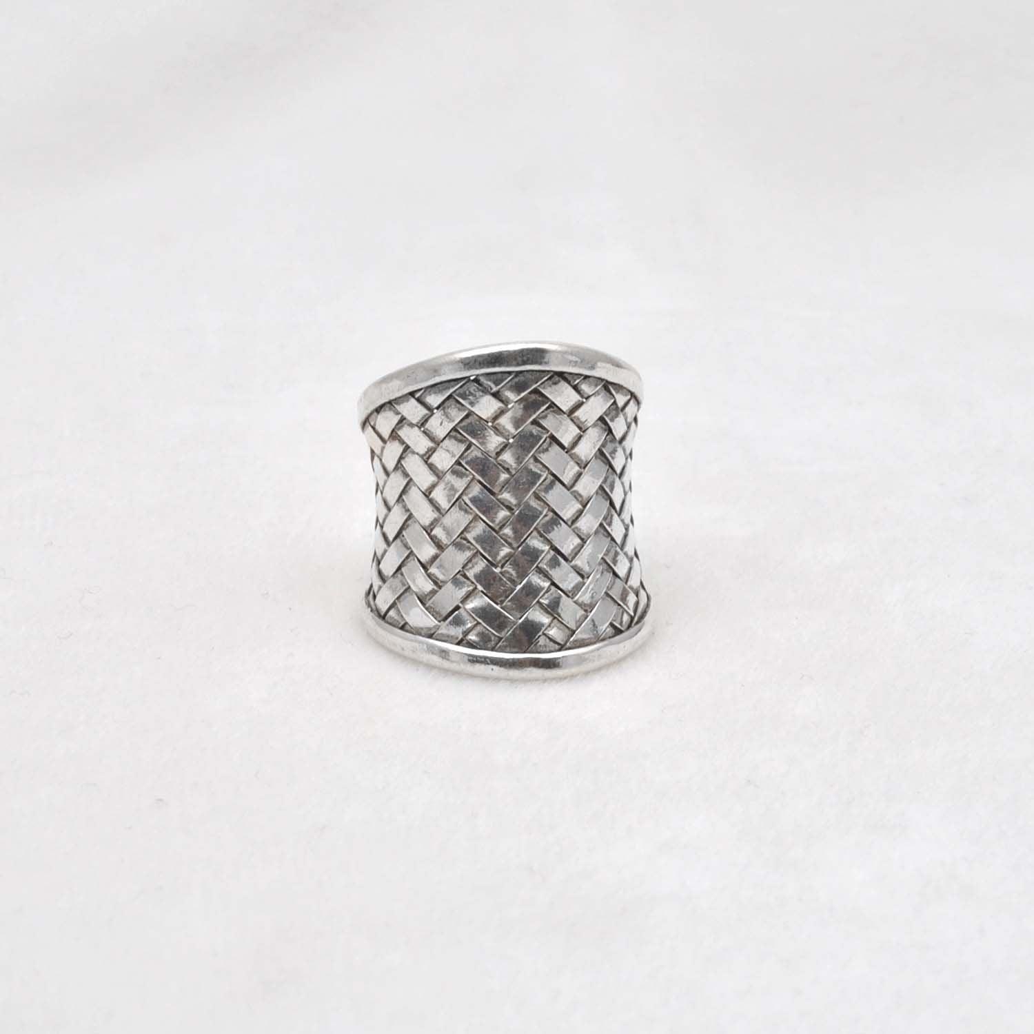 Wide Band Thumb Silver Ring Size 9 - SAR Gems