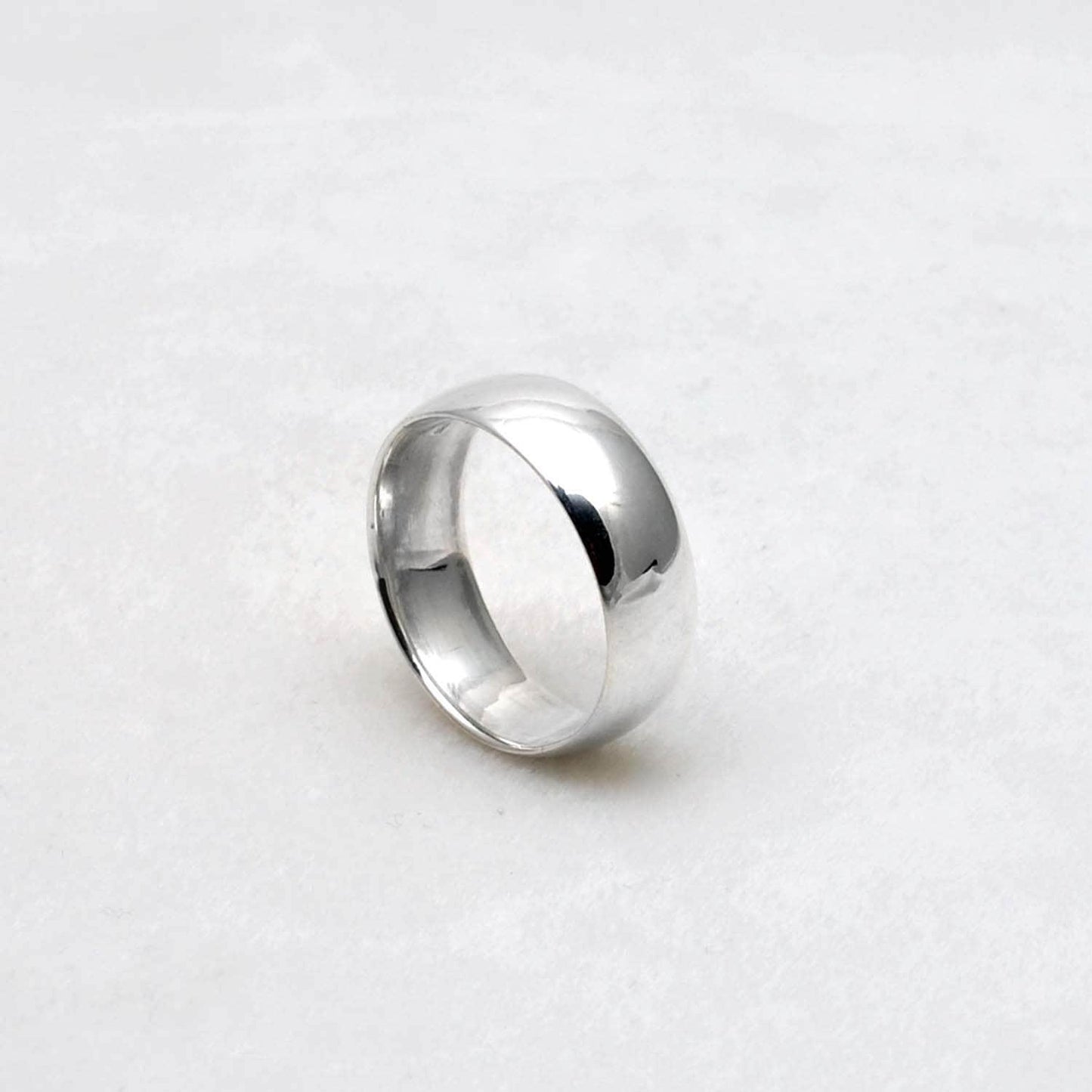 Smooth Plain Sterling Silver Band Ring Size 10 - SAR Gems