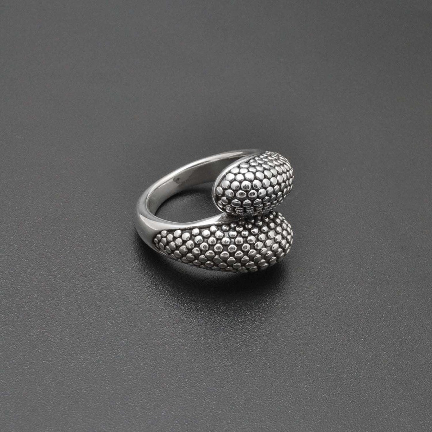 Sterling Silver Bypass Ring Size 8 - SAR Gems