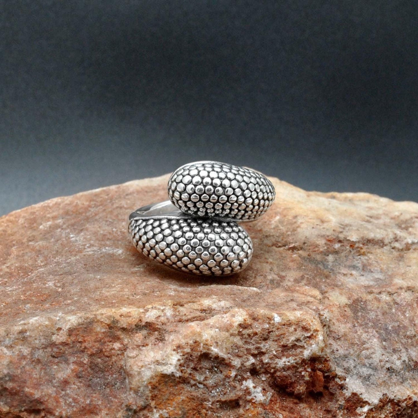 Sterling Silver Bypass Ring Size 8 - SAR Gems