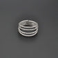 Sterling Silver Stackable Hammered Ring Size 9 - SAR Gems