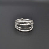 Sterling Silver Stackable Hammered Ring Size 9 - SAR Gems