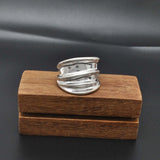 Wide Silver Chunky Wide Band Ring Size 11 - SAR Gems