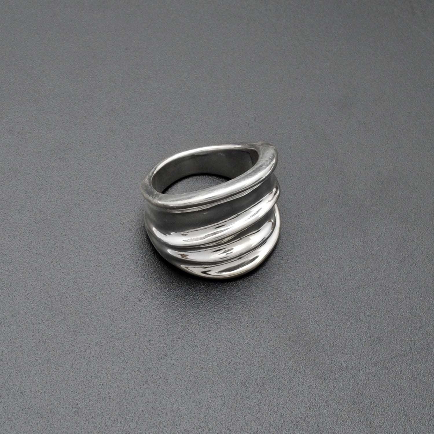Wide Silver Chunky Wide Band Ring Size 11 - SAR Gems