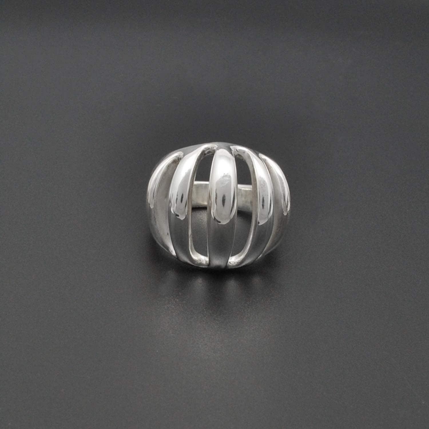 Dome Solid 925 Sterling Silver Ring Size 9 - SAR Gems