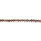 Natural Smokey Quartz Faceted Round Gemstone Beads 12.5" Strand - SAR Gems