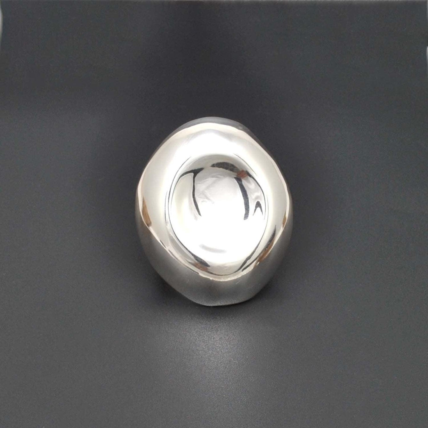 Long contemporary sterling silver ring - SAR Gems