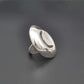 Long contemporary sterling silver ring - SAR Gems