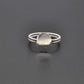 925 Silver Signet Twisted Band Ring Size 9 - SAR Gems