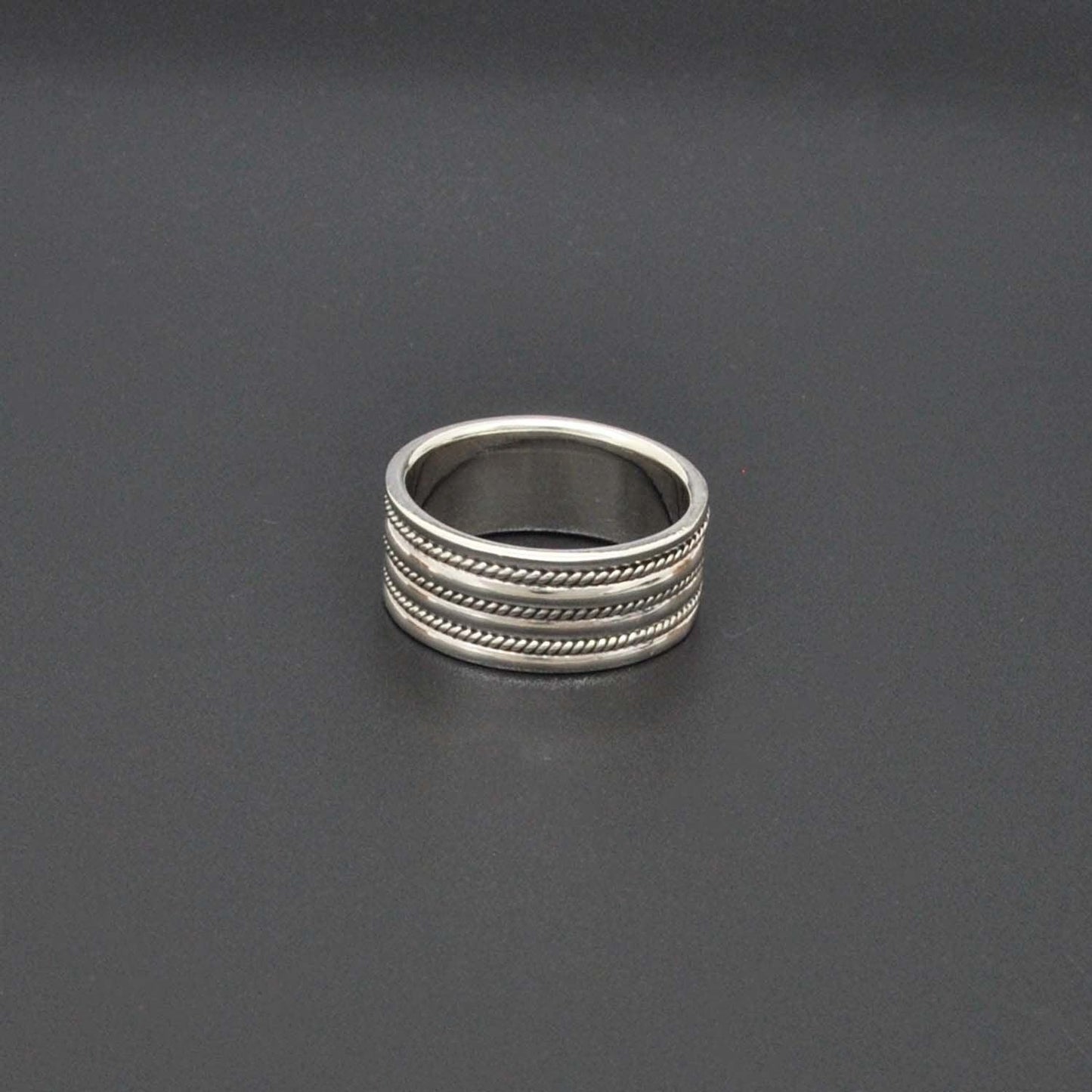 Solid 925 Silver Classic Wedding Bands Size 9 - SAR Gems