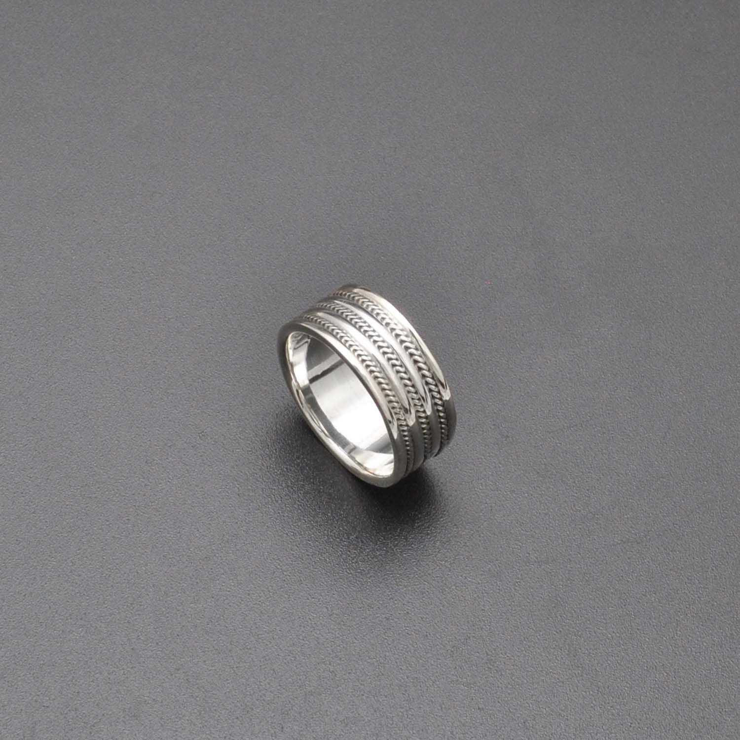 Solid 925 Silver Classic Wedding Bands Size 9 - SAR Gems