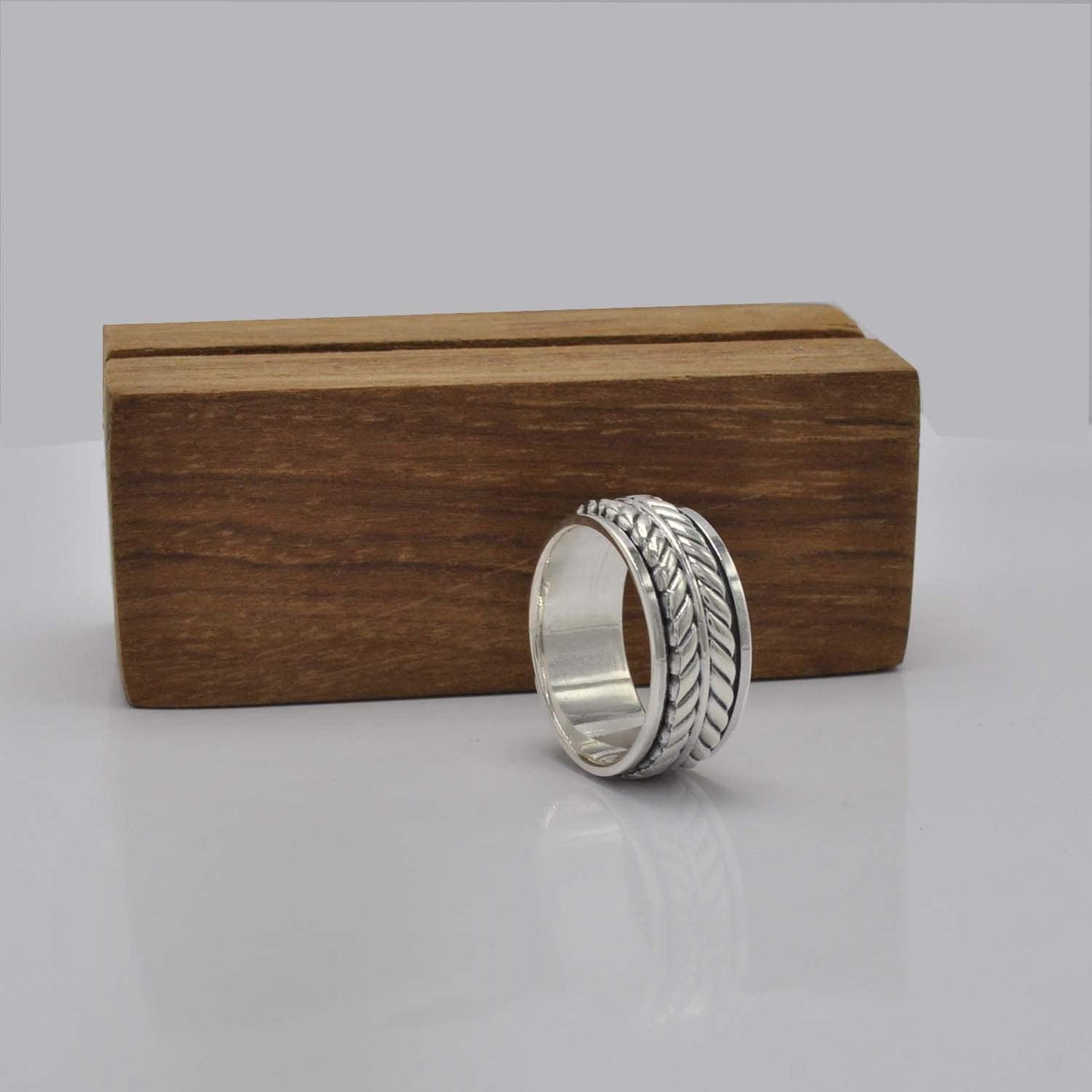 Silver Braided Band Ring Size 10 - SAR Gems