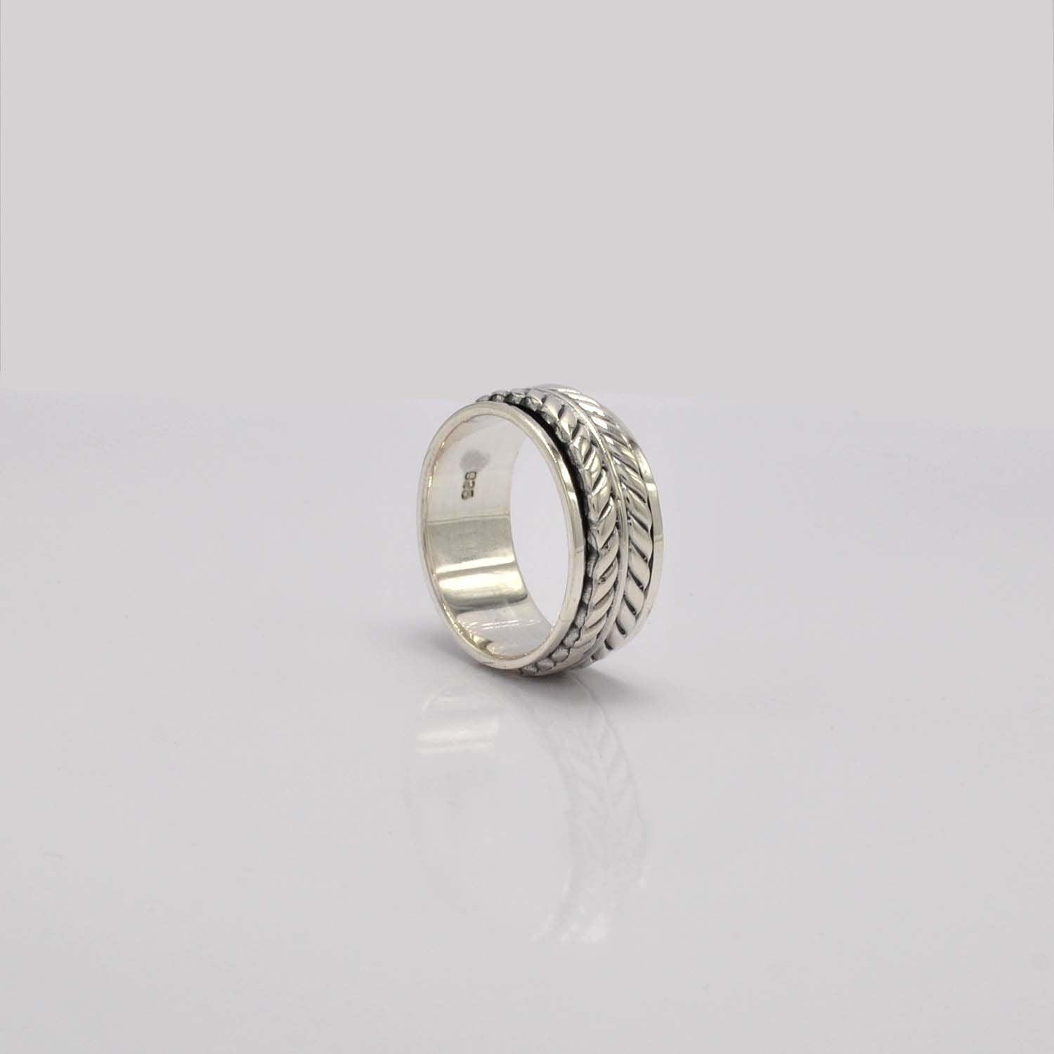 Silver Braided Band Ring Size 10 - SAR Gems