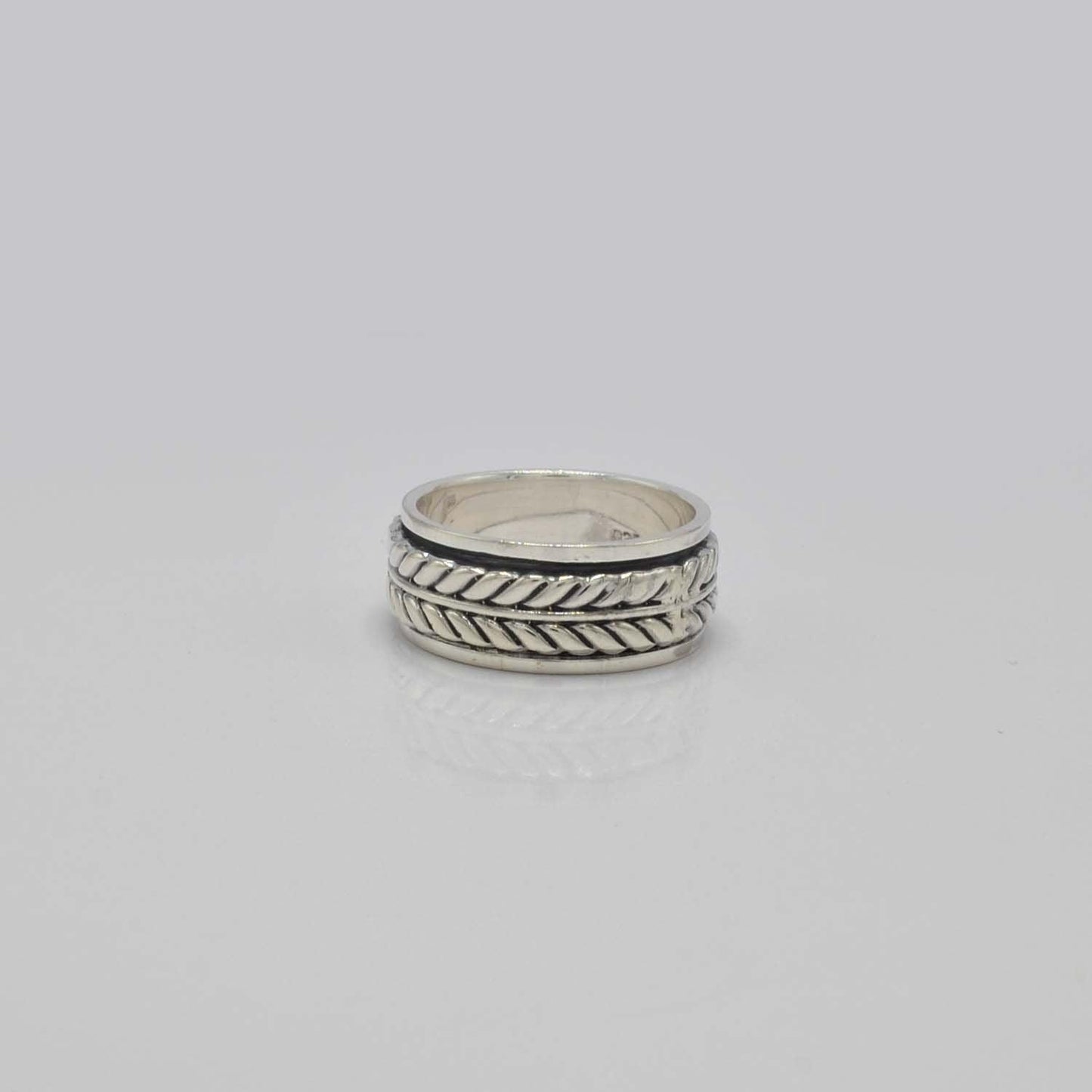 Silver Braided Band Ring Size 10 - SAR Gems