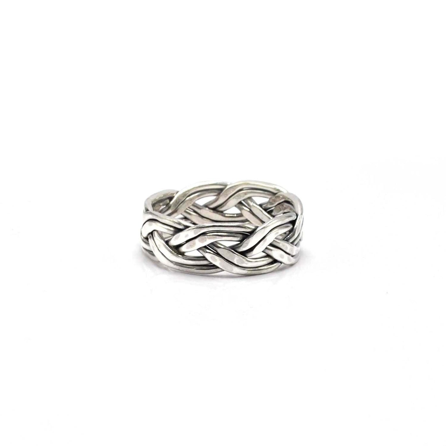 Silver Woven Ring Size 12 - SAR Gems